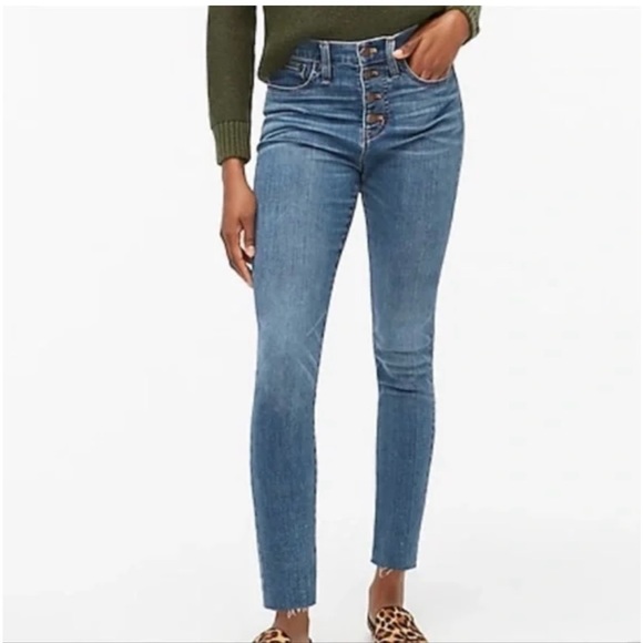 Jcrew 10” High rise Skinny Jeans 31 - Picture 4 of 5